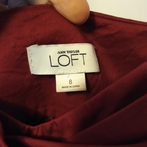 Ann Taylor Loft Red Strappy Dress - Picture 2 of 2